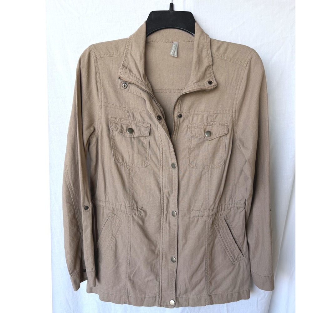 Vanity Utility Jacket Tan Khaki Gorpcore Layering Transitional Safari Medium